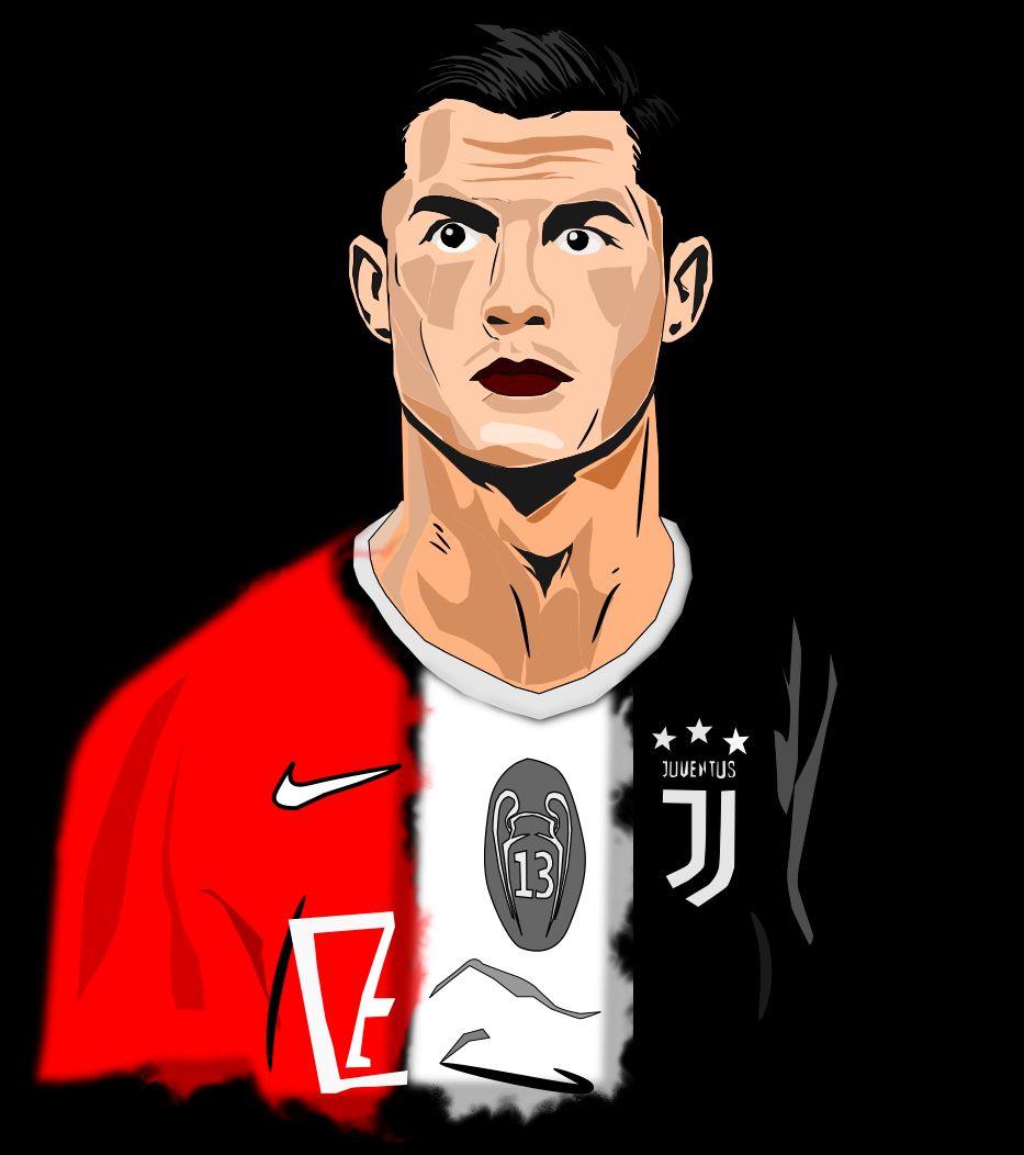 My first vector art of Cristiano Ronaldo | Scrolller